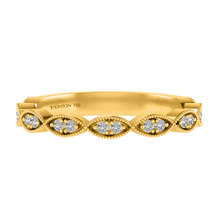 The Laurel, Diamond, 18K Yellow Gold Ring