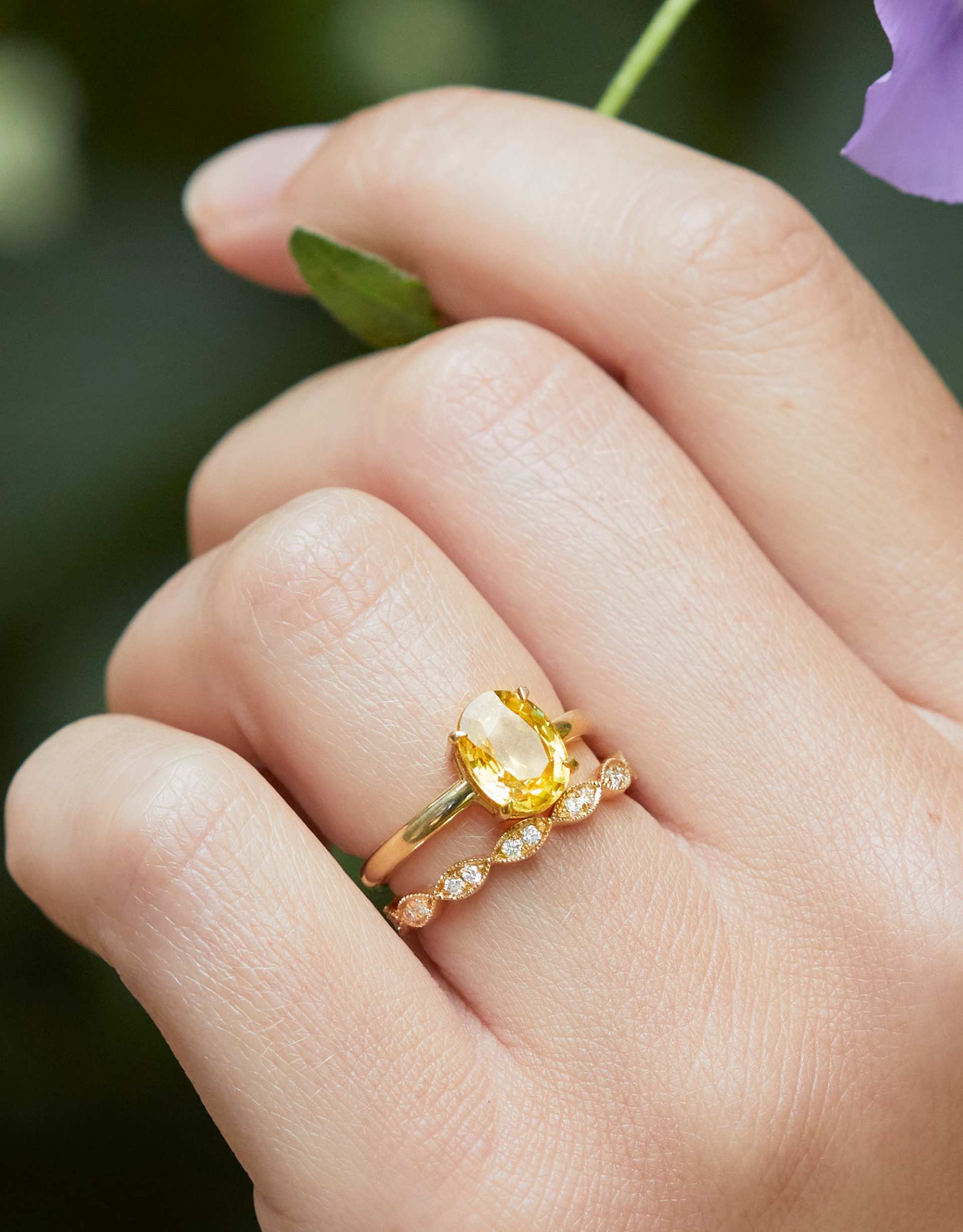 yellow sapphire solitaire – Fenton