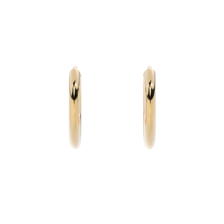 14K Yellow Gold Hoops
