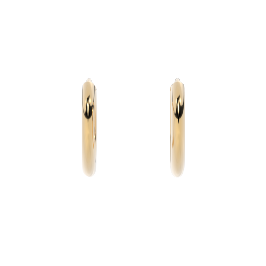 14K Yellow Gold Hoops