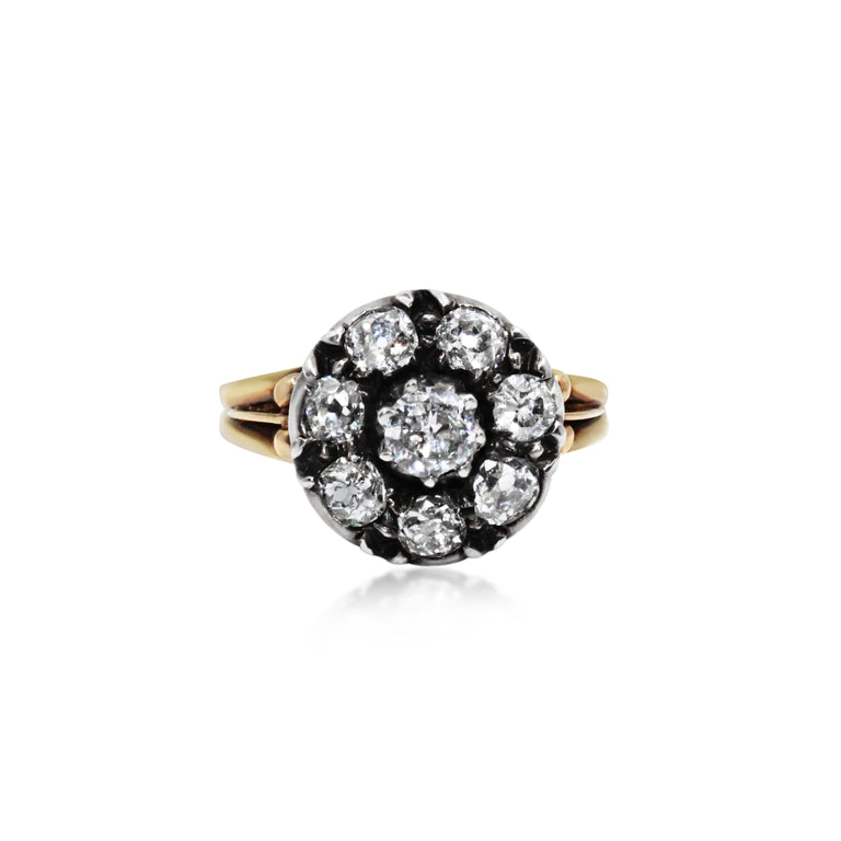 Antique 19th Century Diamond Cluster Ring