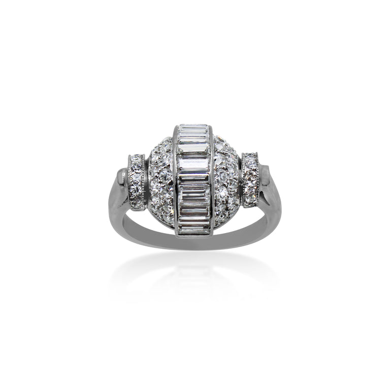Vintage Diamond Boule Ring