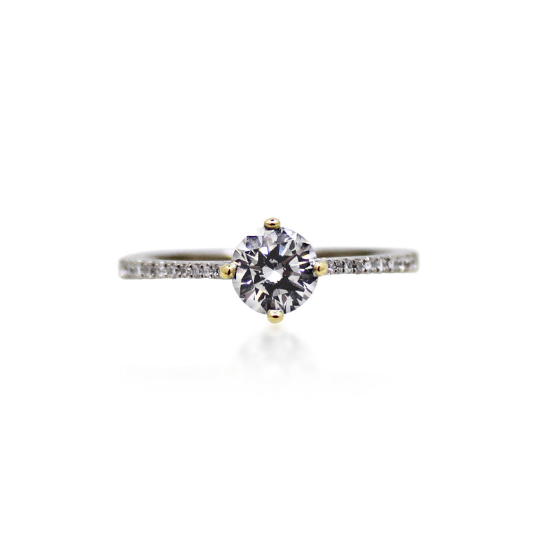 Vintage Round Brilliant Cut Diamond Ring