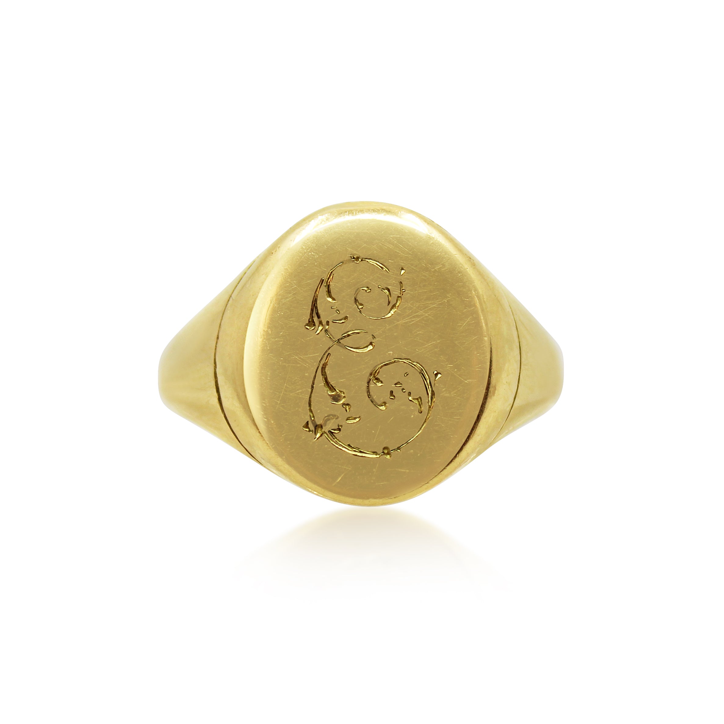 Vintage 18k Yellow Gold Locket Signet Ring – Fenton
