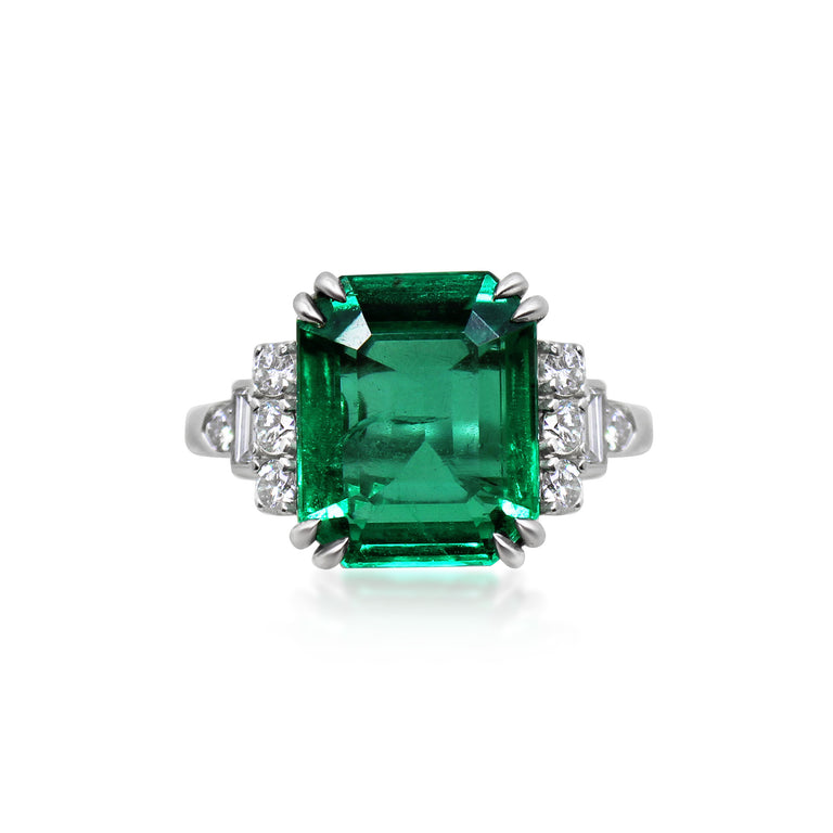 Vintage 1960s Emerald and Diamond 