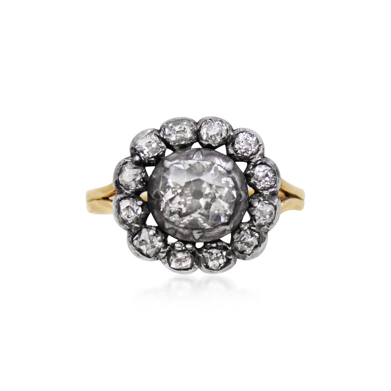 Antique Georgian Diamond Cluster Ring