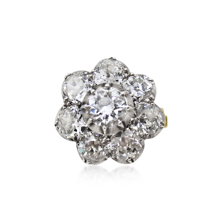 Antique Victorian Style Diamond Cluster ring