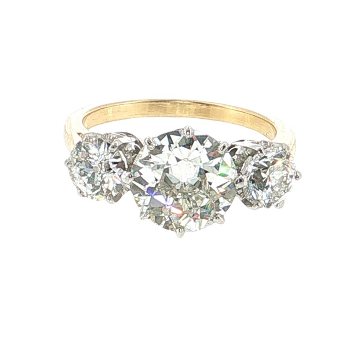 Vintage Diamond Three-Stone Ring