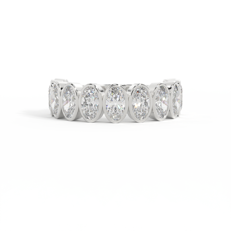 The Aria, Oval, Naturally Mined Diamond, Platinum Ring