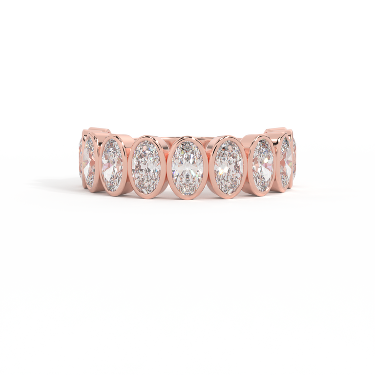 The Aria, Oval, Lab Grown Diamond, 18K Rose Gold Ring
