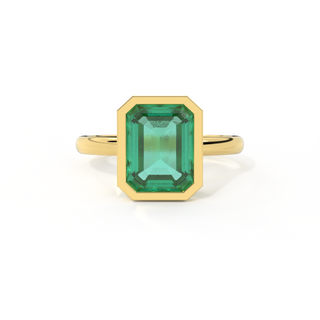 Treasure Box Bezel Emerald Emerald 18K Yellow Gold Original