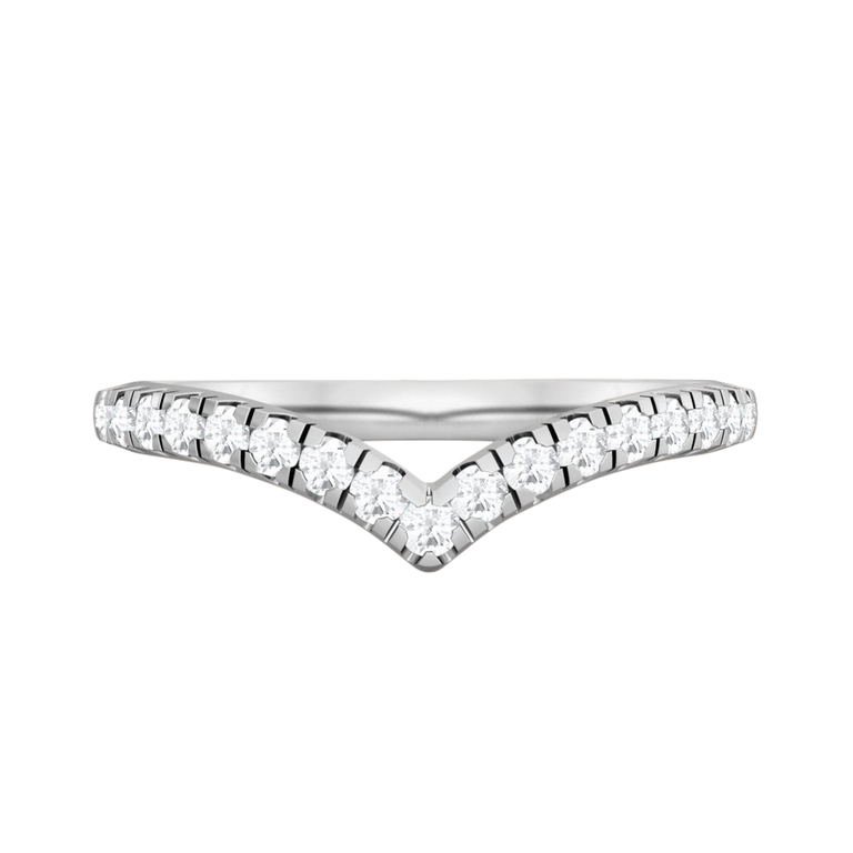 The Chevron, Lab Grown Diamond, Platinum Ring