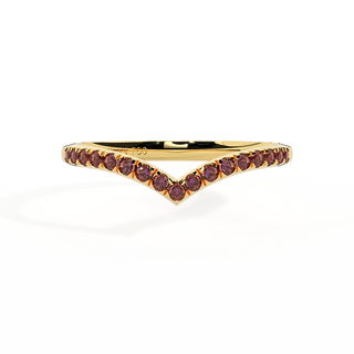 The Chevron, Ruby, 18K Yellow Gold Ring