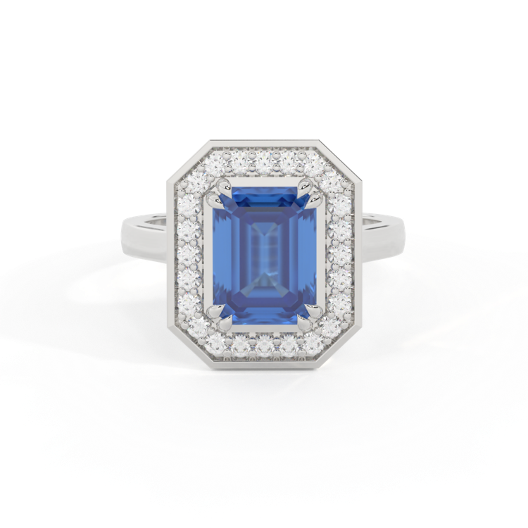 Treasure Box Deco Emerald Blue Sapphire Platinum Original