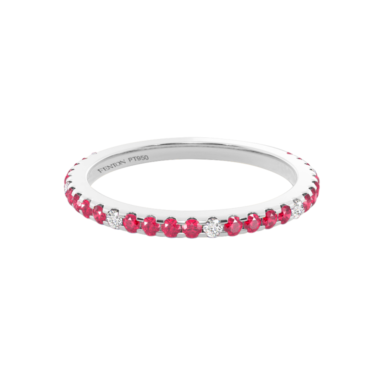 Bespoke Full Eternity Ruby Platinum