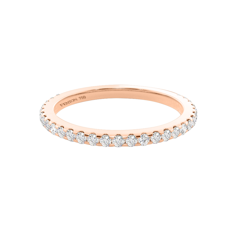 The Eternity, Naturally Mined Diamond, 18K Rose Gold Ring