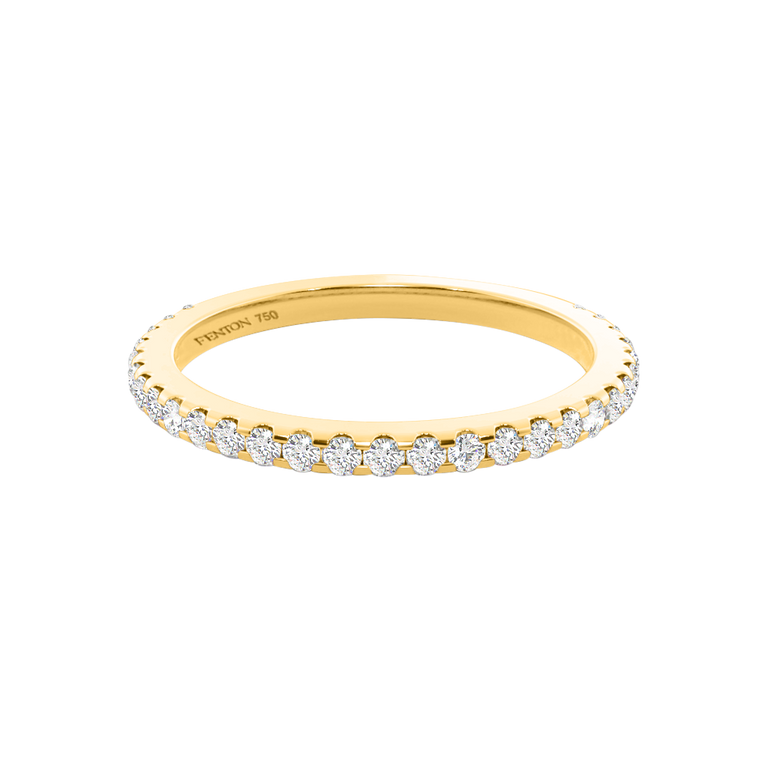 The Eternity, Naturally Mined Diamond, 18K Yellow Gold Ring