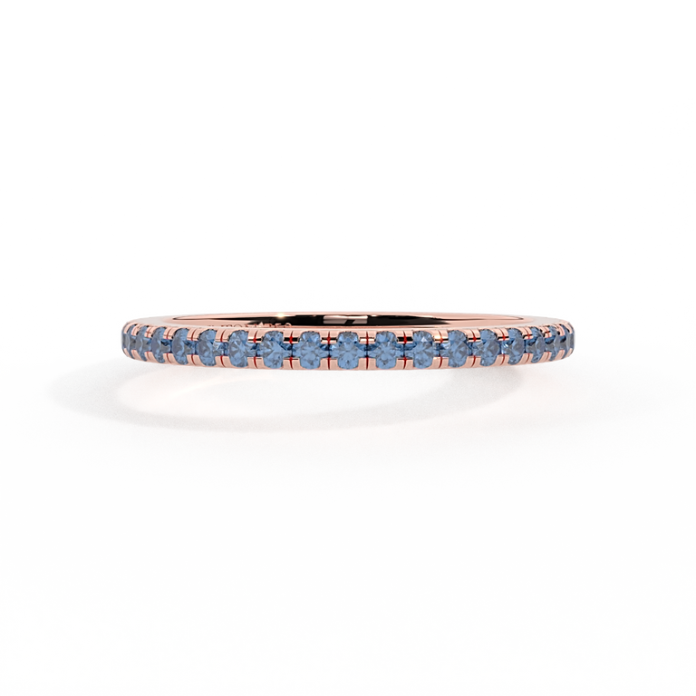 The Eternity, Blue Sapphire, 18K Rose Gold Ring