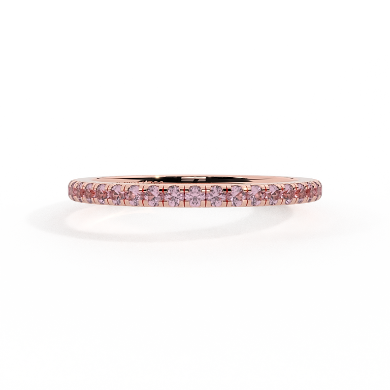 The Eternity, Pink Sapphire, 18K Rose Gold Ring