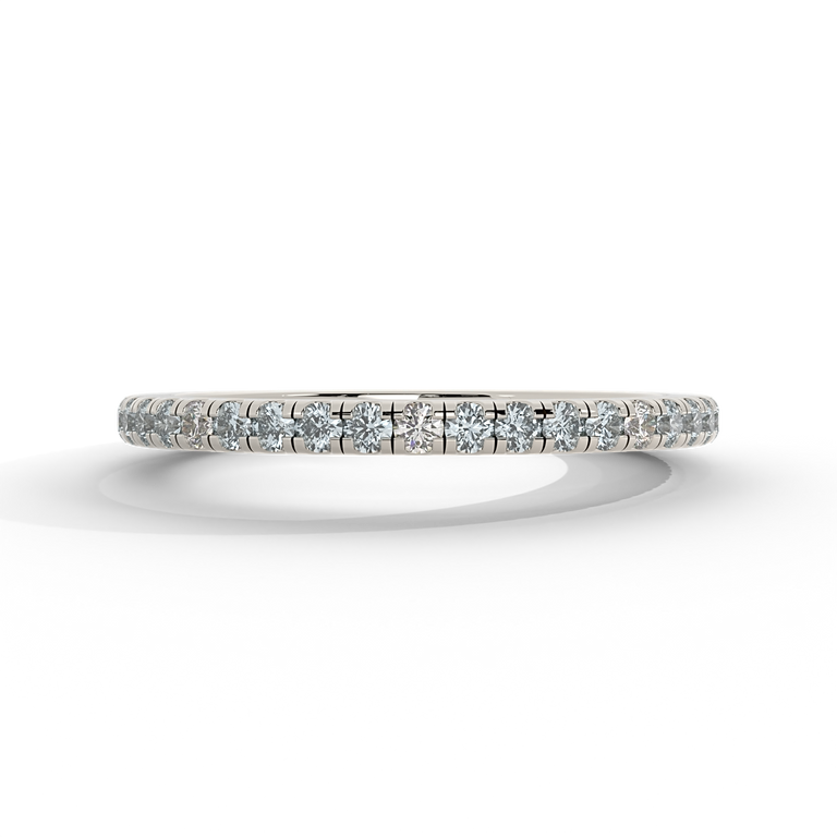 The Eternity, Aquamarine, 18K White Gold Ring
