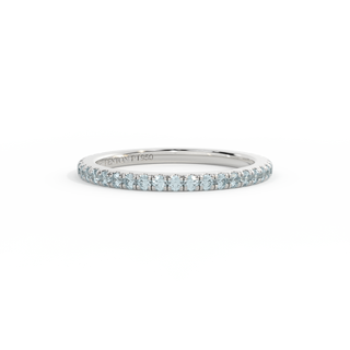 Treasure box Eternity band Aquamarine 18K White Gold