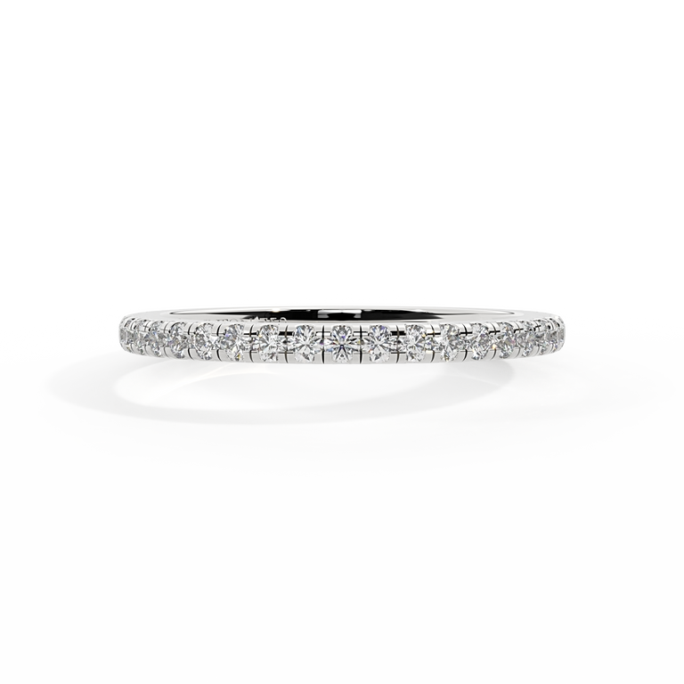 The Eternity, Naturally Mined Diamond, 18K White Gold Ring