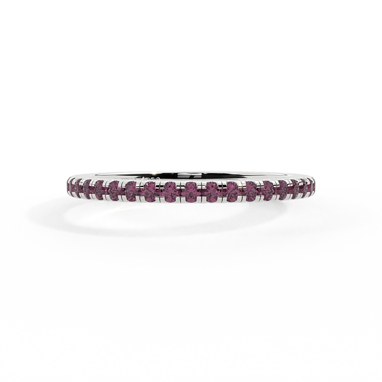 The Eternity, Ruby, 18K White Gold Ring