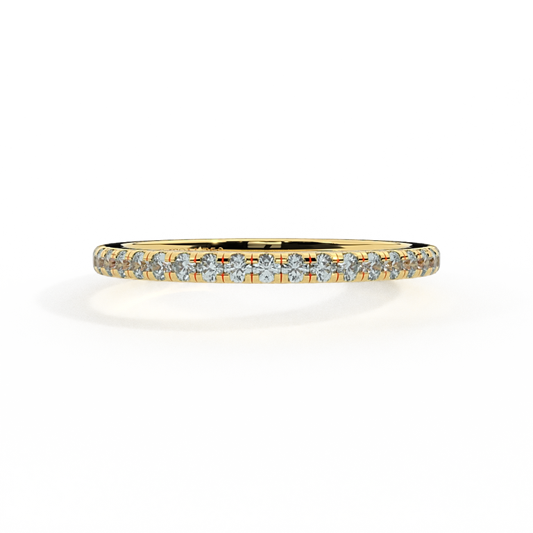 The Eternity, Aquamarine, 18K Yellow Gold Ring