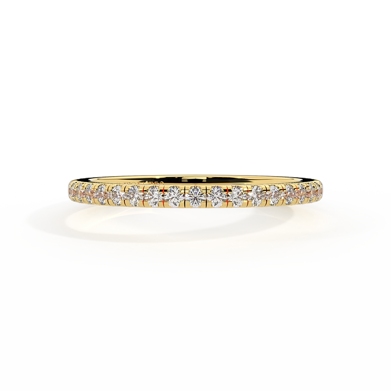 The Eternity, Naturally Mined Diamond, 18K Yellow Gold Ring
