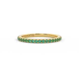 Treasure Box Eternity Emerald 18K Yellow Gold Ring