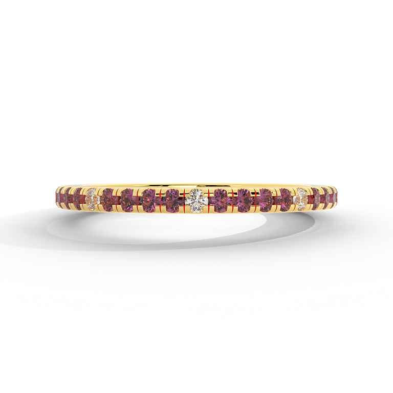 The Eternity, Ruby, 18K Yellow Gold Ring