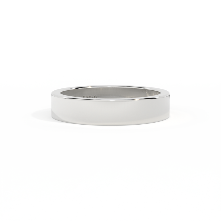 Treasure Box Flat Band Platinum 5mm