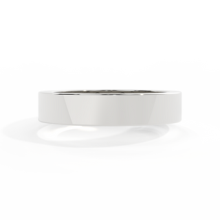The Flat Band, 18K White Gold Ring