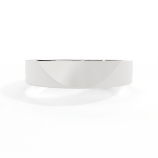 The Flat Band, 18K White Gold Ring