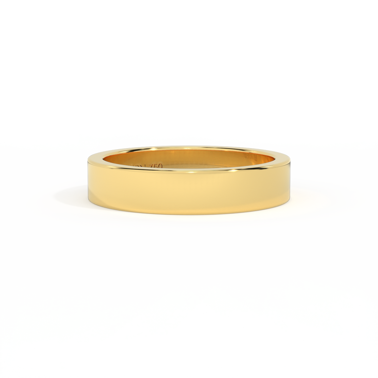 The Flat Band, 18K Yellow Gold Ring