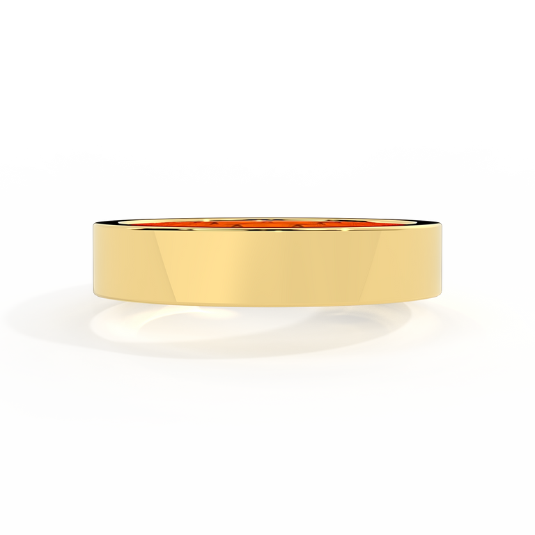 The Flat Band, 18K Yellow Gold Ring