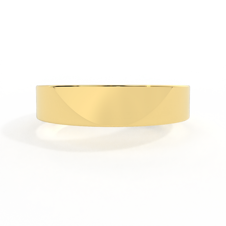 The Flat Band, 18K Yellow Gold Ring