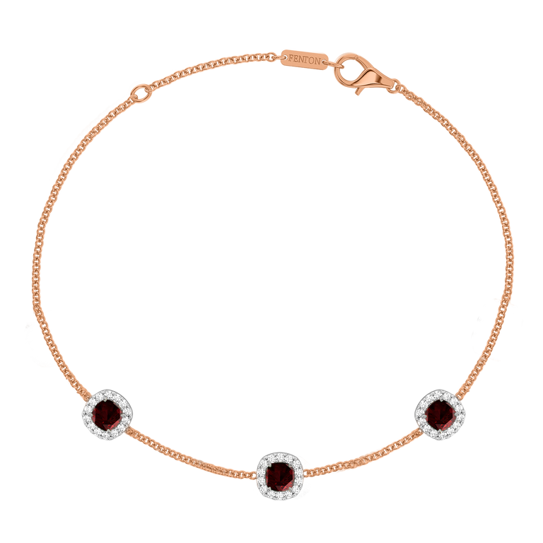 Garland Garnet Bracelet