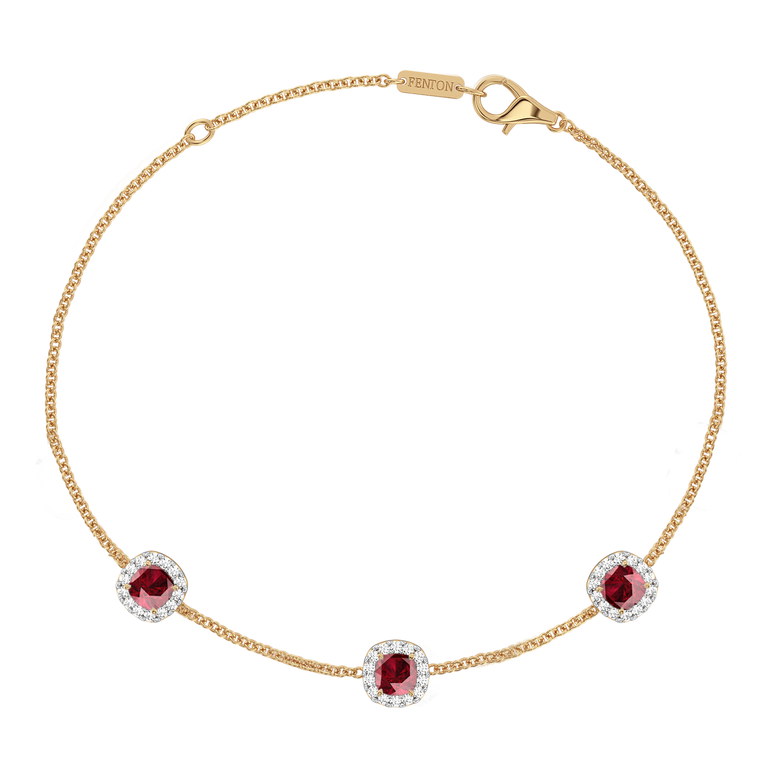 Garland Ruby Bracelet