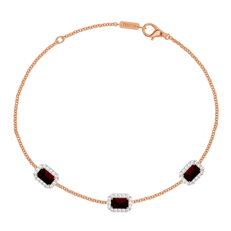 Garland Garnet Bracelet