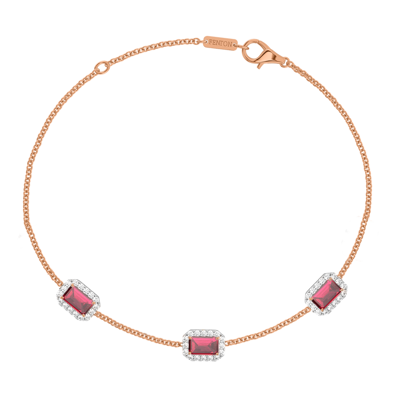 Garland Ruby Bracelet