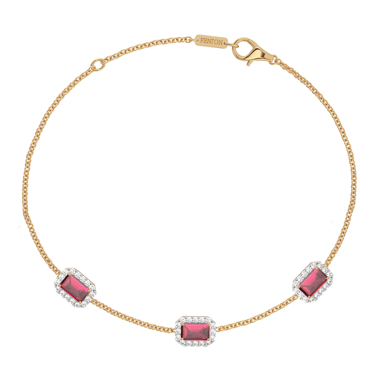 Garland Ruby Bracelet