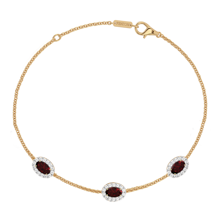 Garland Garnet Bracelet