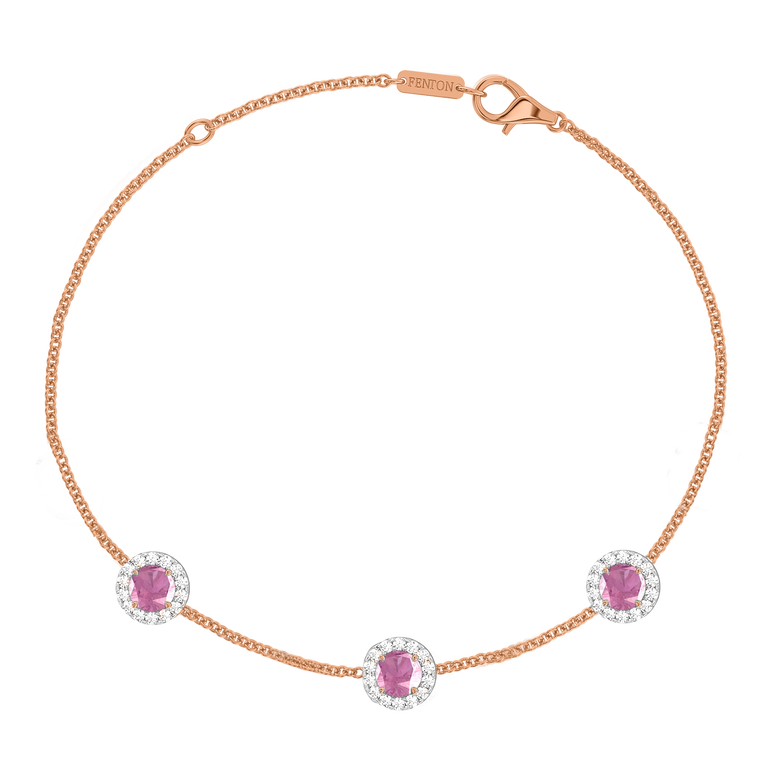 Garland Pink Sapphire Bracelet