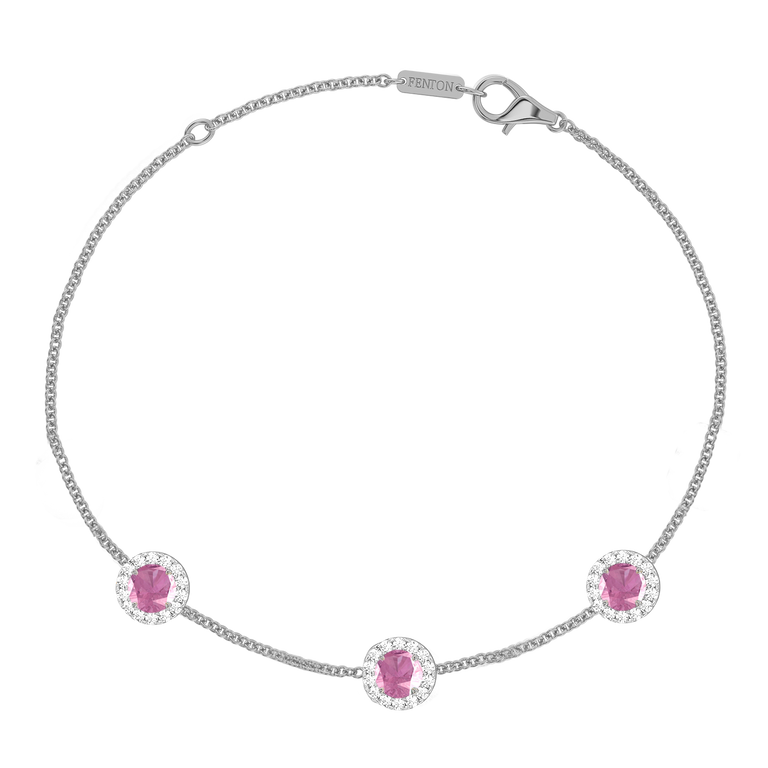 Garland Pink Sapphire Bracelet