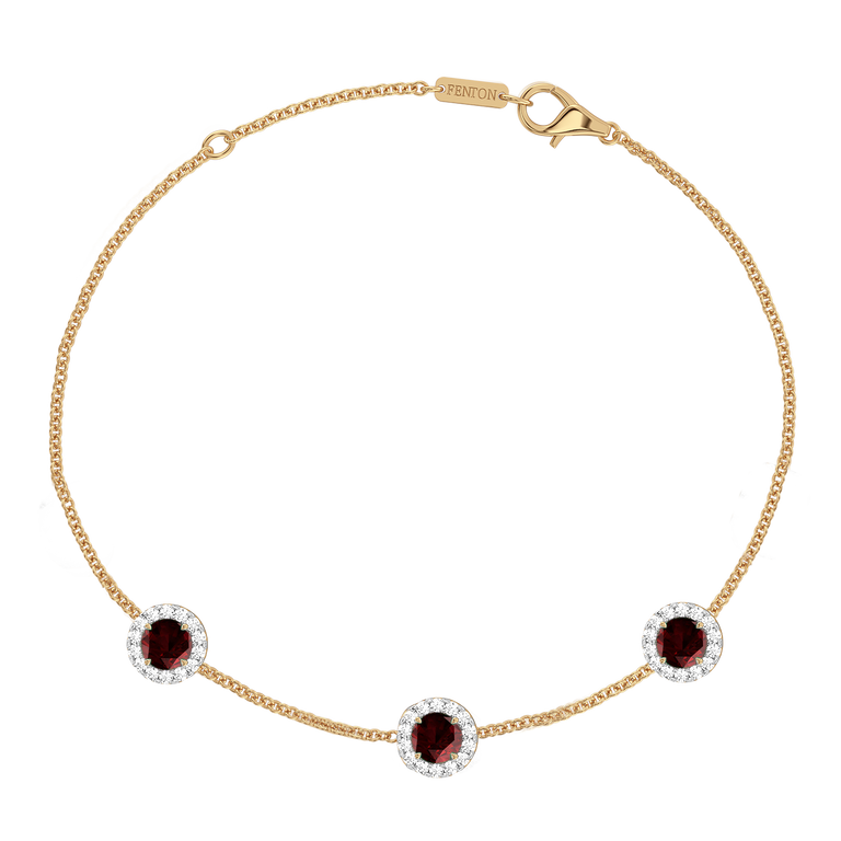 Garland Garnet Bracelet