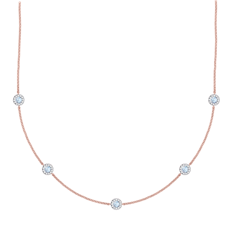 Garland Aquamarine Necklace