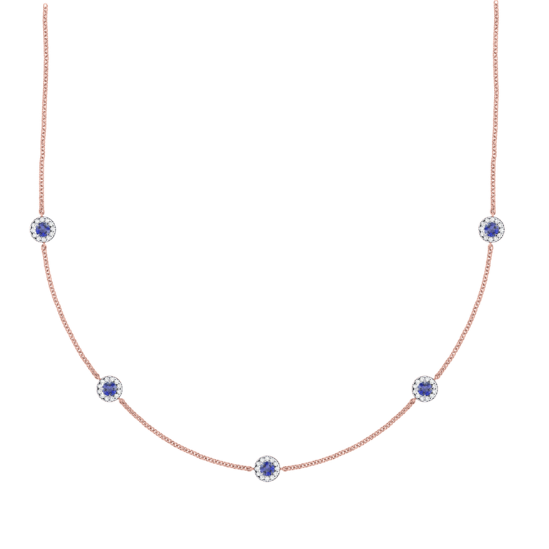 Garland Blue Sapphire Necklace