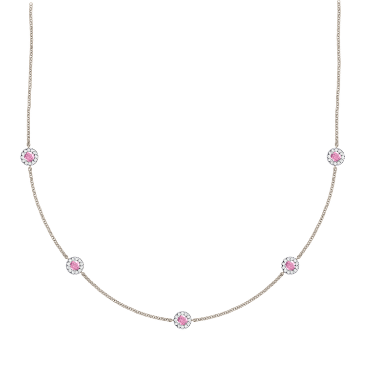 Garland Pink Sapphire Necklace