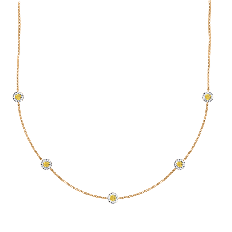 Garland Yellow Sapphire Necklace